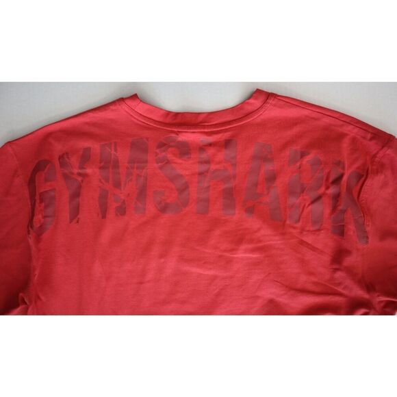 Gymshark A2A1X Men's Sz S Sundried Red Oversized Fit Power T-Shirt - Picture 5 of 12